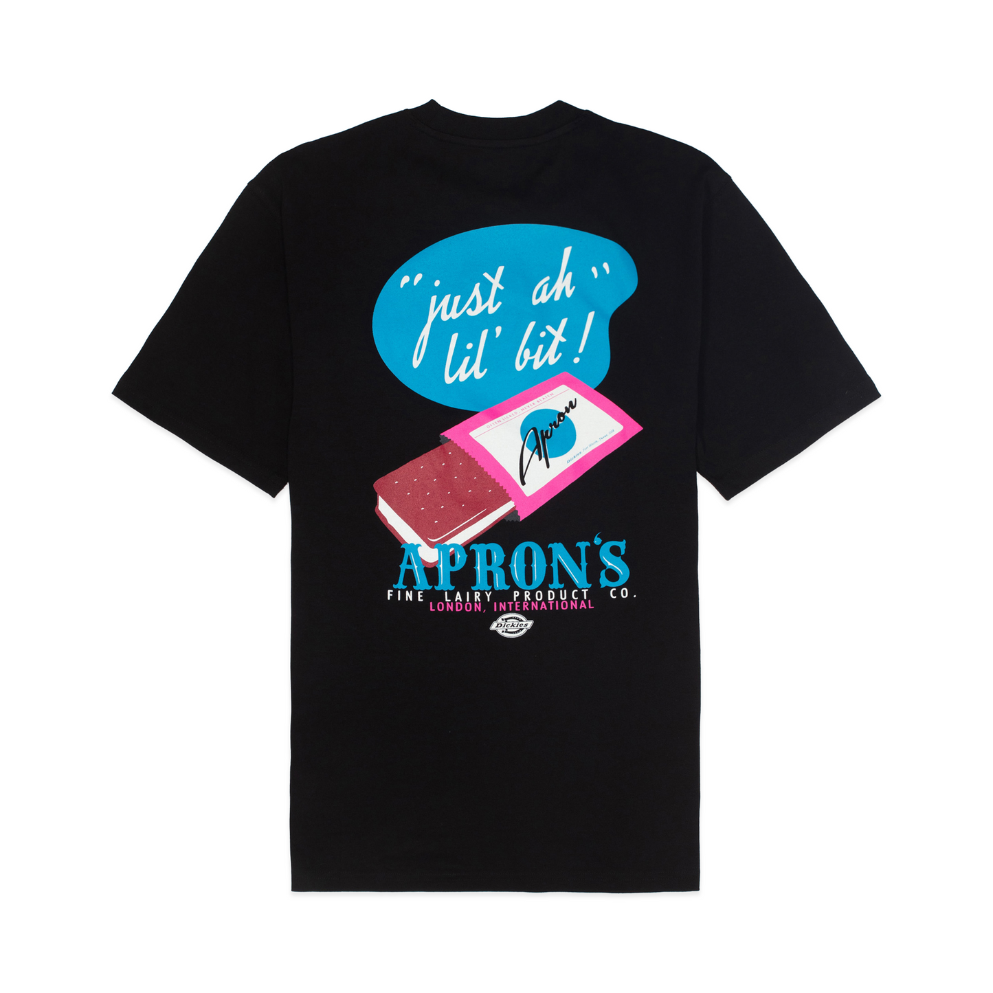 APRON X DICKIES - JUST AH LIL' BIT TEE (BLACK)