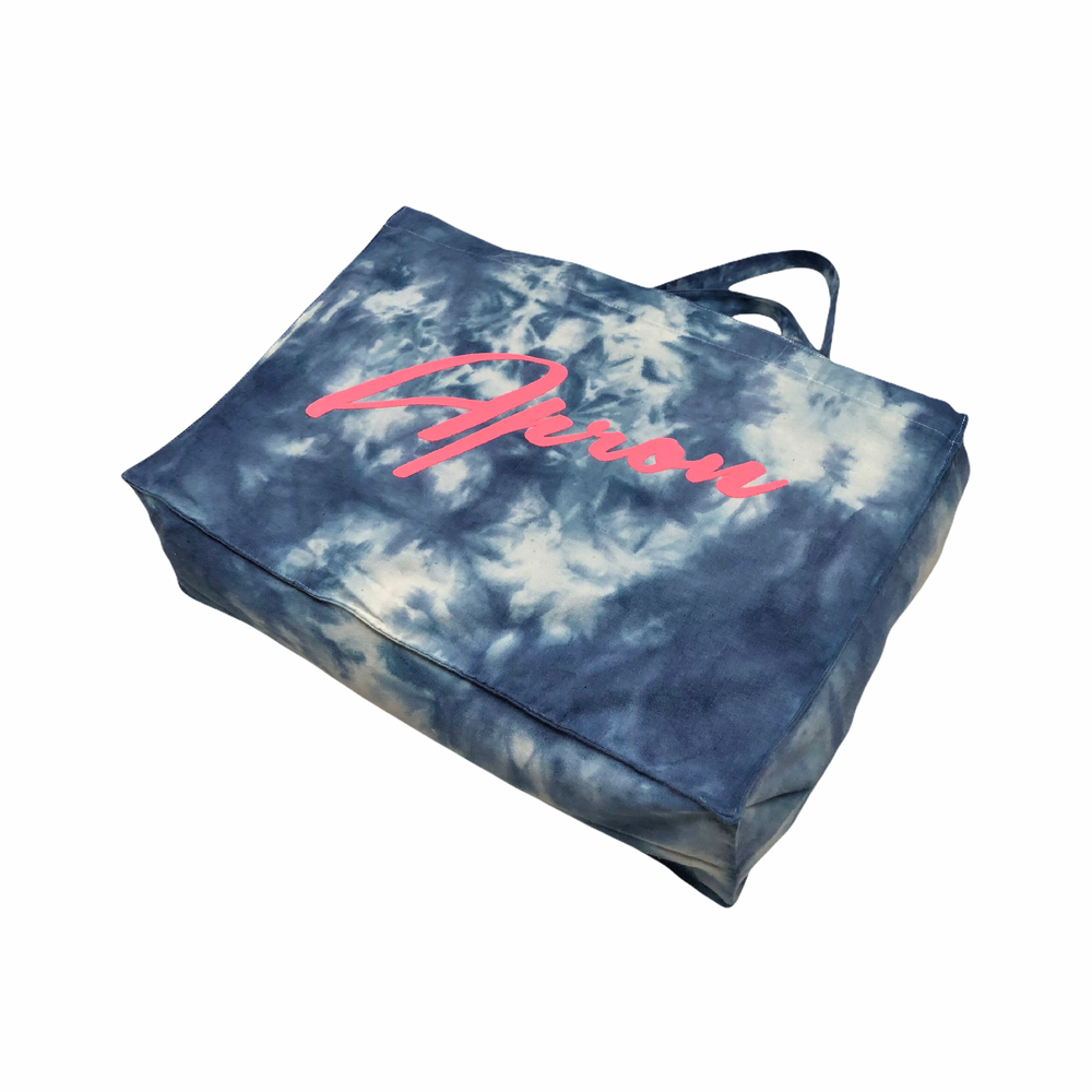 OG SCRIPT TIE DYE SHOPPING BAG