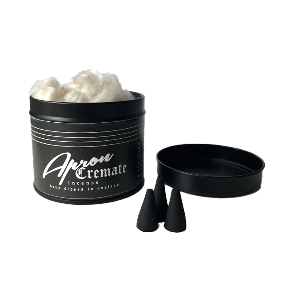 APRON X CREMATE INCENSE CONES