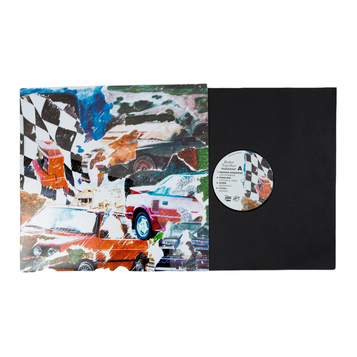 PATTA X APRON CREST LOGO T-SHIRT (EVENING BLUE) + VINYL