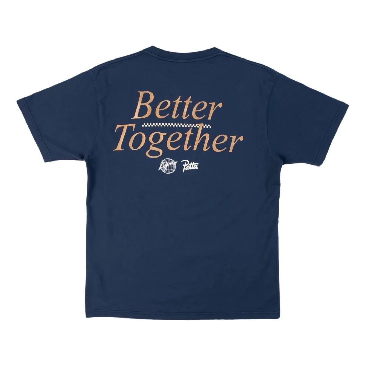 PATTA X APRON CREST LOGO T-SHIRT (EVENING BLUE) + VINYL