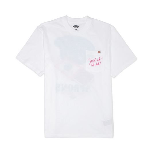 APRON X DICKIES - JUST AH LIL' BIT TEE (WHITE)